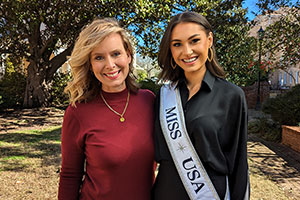 Hannah Horne and Miss USA, Morgan Romano.