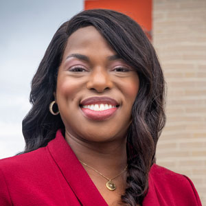 An environmental portrait of Stacey McCray.